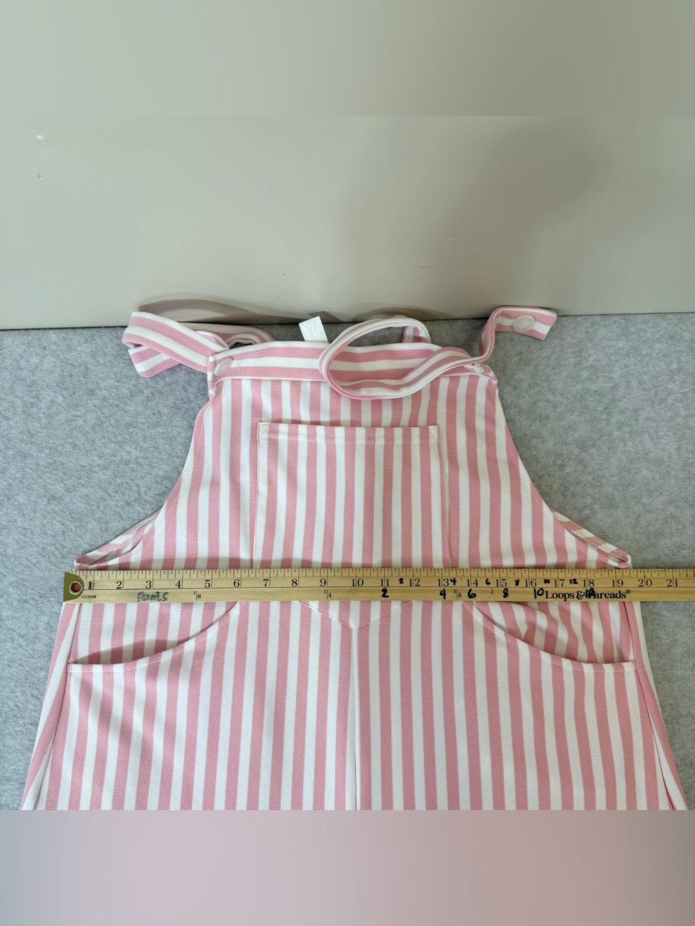 HALARA Pockets Stripe Waffle Overalls size L - Picture 11 of 17